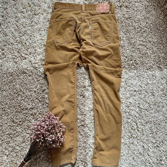 Levi’s 511 Slim Fit Corduroy Beige Denim Pants Men’s Size 30x32 - Picture 1 of 11